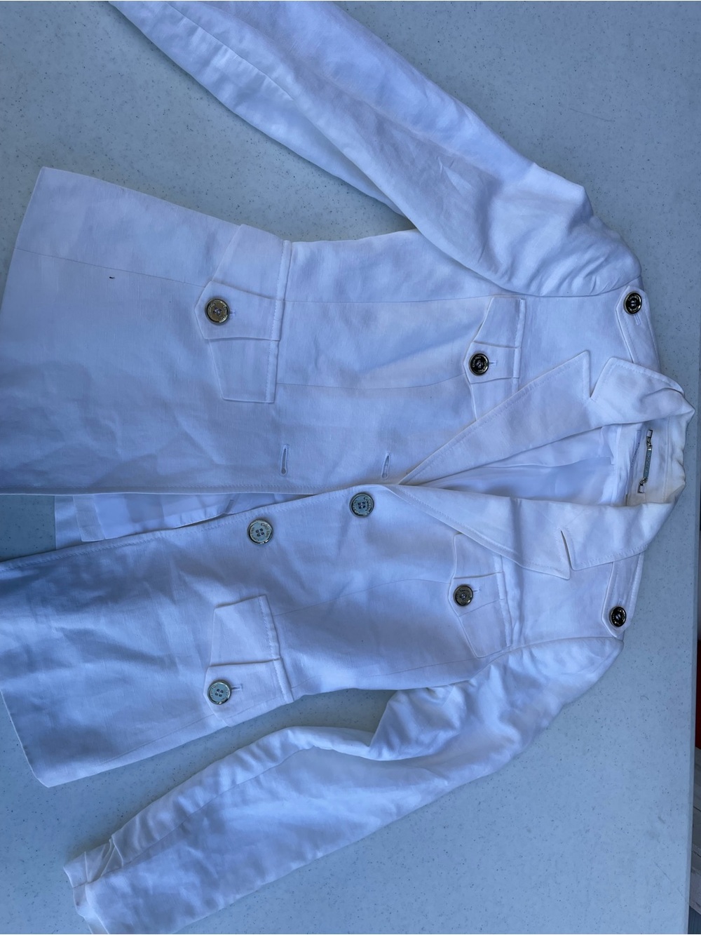 Calvin Klein White Shirt with Branded Neck Bar